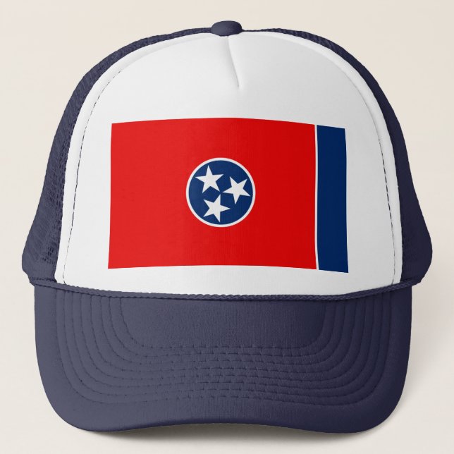 Tennessee State Flag Design Trucker Hat (Front)