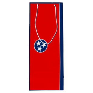 Tennessee State Flag Design Wine Gift Bag