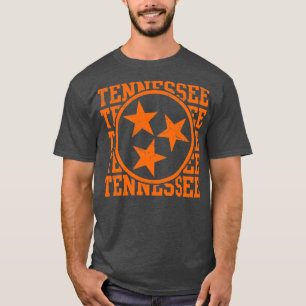 Tennessee State Flag Distressed Graphic T-Shirt