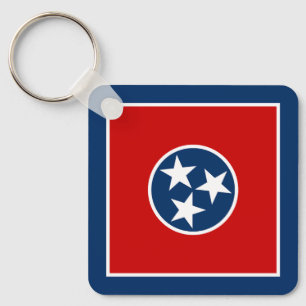 Tennessee State Flag Key Ring