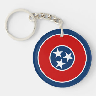 Tennessee State Flag Key Ring