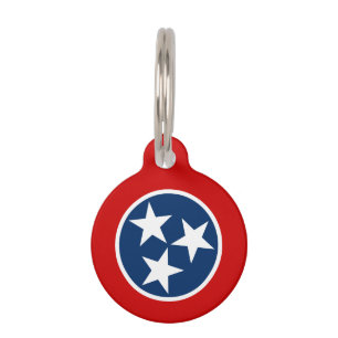 Tennessee State Flag Pet Tag