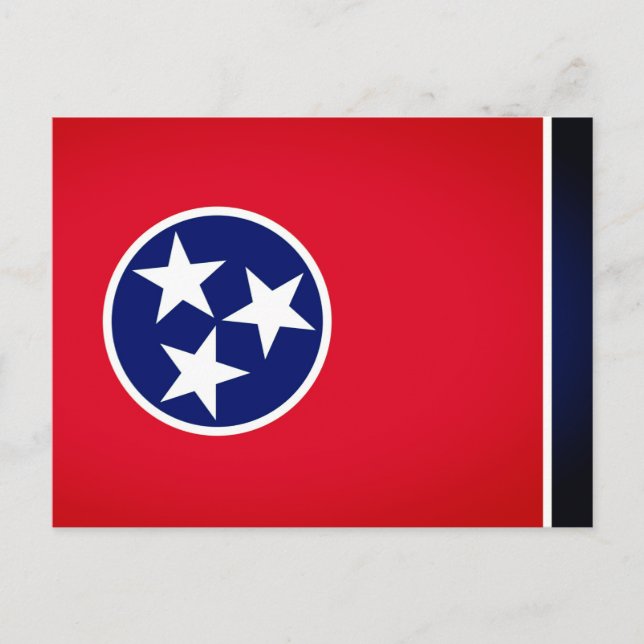 Tennessee state flag postcard (Front)