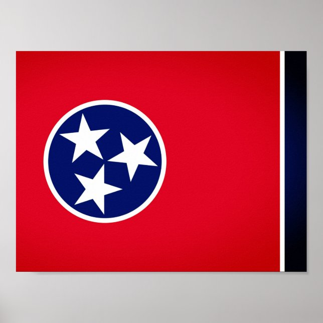 Tennessee state flag poster (Front)
