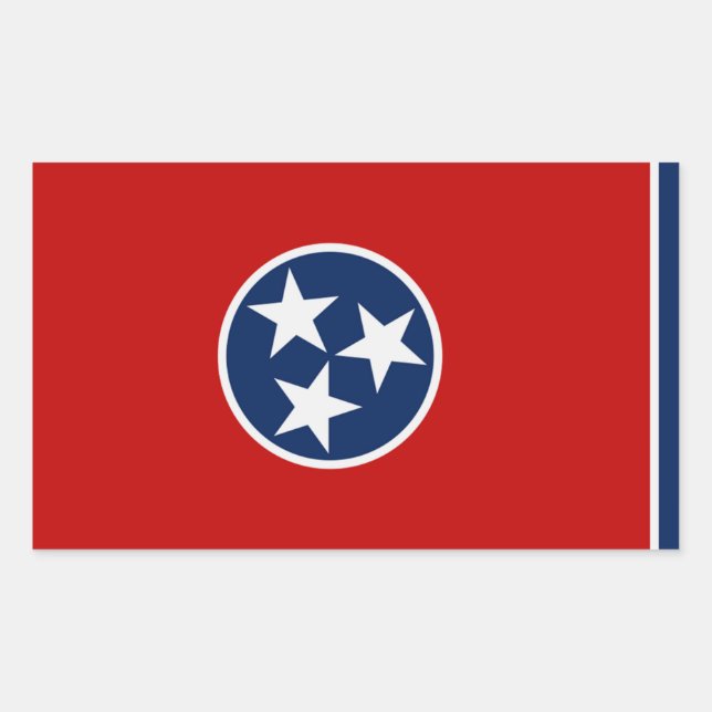 Tennessee State Flag Sticker (Front)