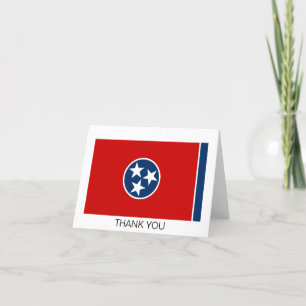 Tennessee State Flag Thank You Card