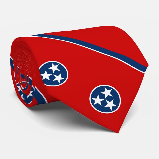 Tennessee State Flag Tie (Rolled)