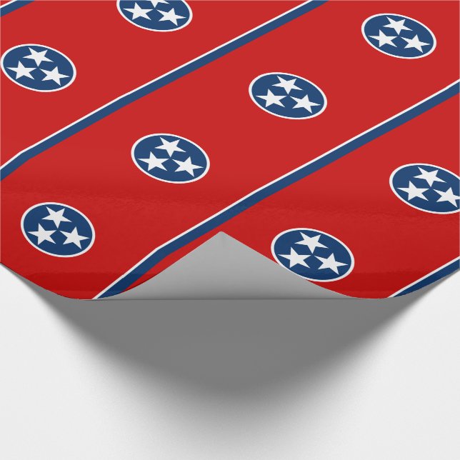 Tennessee State Flag Wrapping Paper (Corner)