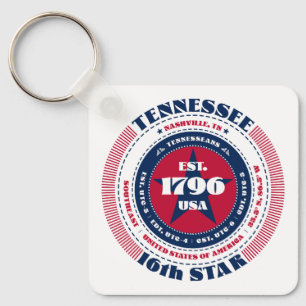 Tennessee State Keychain