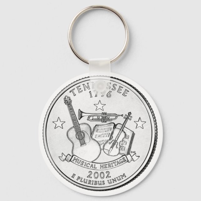 Tennessee State Quarter Key Ring (Front)