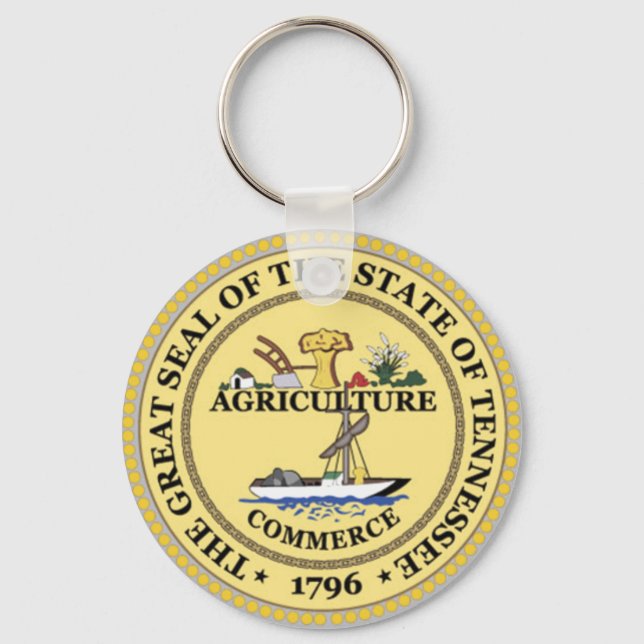 Tennessee State Seal Key Ring (Front)