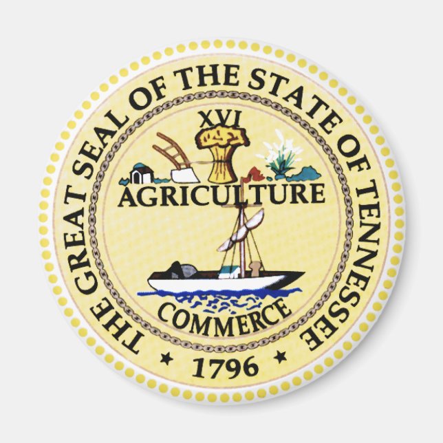 Tennessee State Seal Magnet (Front)