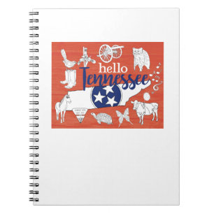 Tennessee State Symbols Volunteer State Images Spiral Notebook