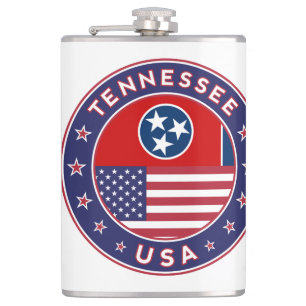 Tennessee sticker, phone case, tote bag, clock hip flask