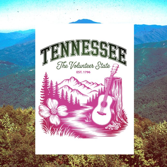Tennessee The Volunteer State Travel Souvenir Postcard (Tennessee The Volunteer State Travel Souvenir Postcard
)