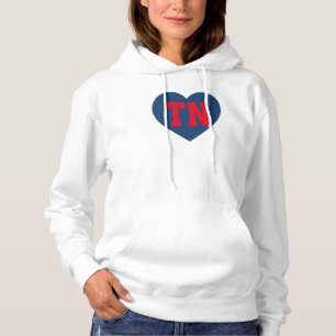 Tennessee TN Heart Design – Bold Minimalist State Hoodie