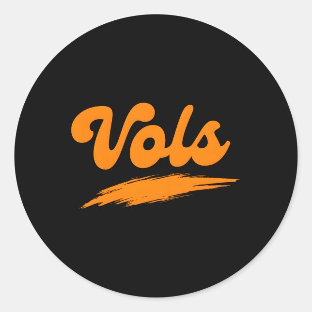 Tennessee Tn Orange Tennessee Classic Round Sticker (Front)