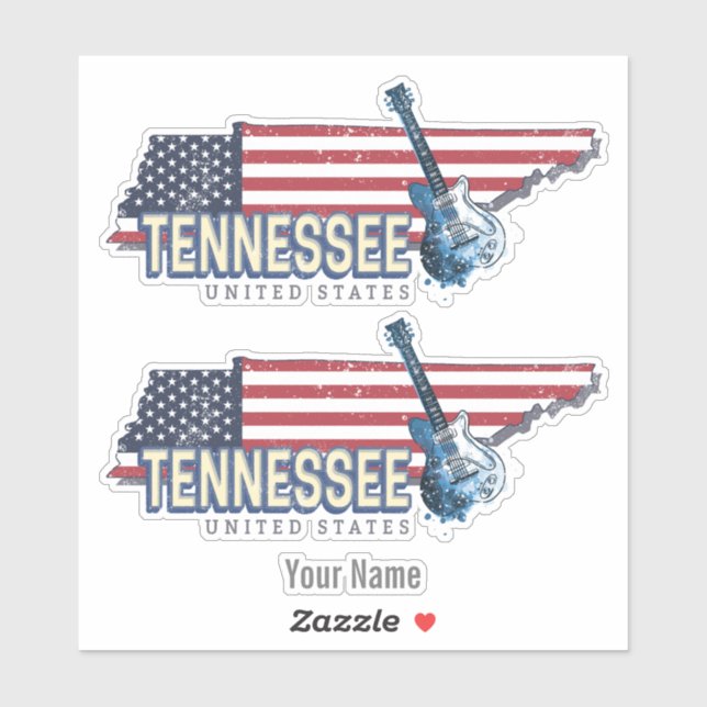 Tennessee United States Retro State Vintage USA (Sheet)