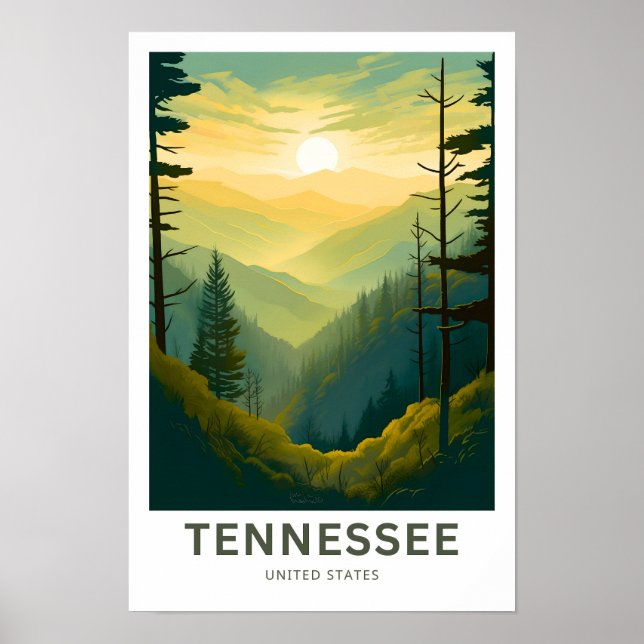 Tennessee United States Travel Print (Front)