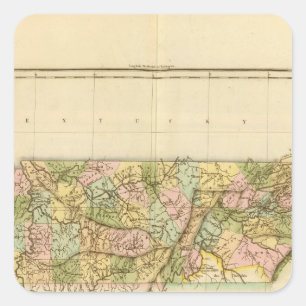 Tennessee US Square Sticker