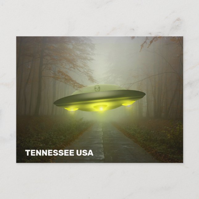 TENNESSEE USA SPACESHIP UFO ART Postcards (Front)