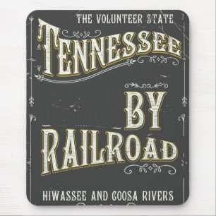 Tennessee USA vintage Railroad poster Mouse Pad
