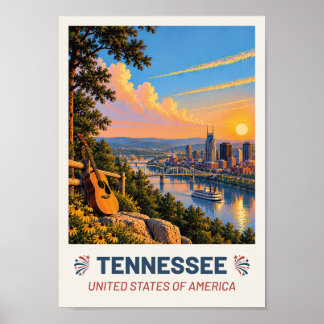 Tennessee USA – Vintage Travel Poster
