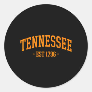 Tennessee Vintage Design Men Women Kids Classic Round Sticker