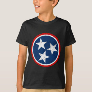 Tennessee Volunteer State - Distressed Tristar Fla T-Shirt