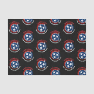 TENNESSEE VOLUNTEER STATE FLAG TISSUE PAPER