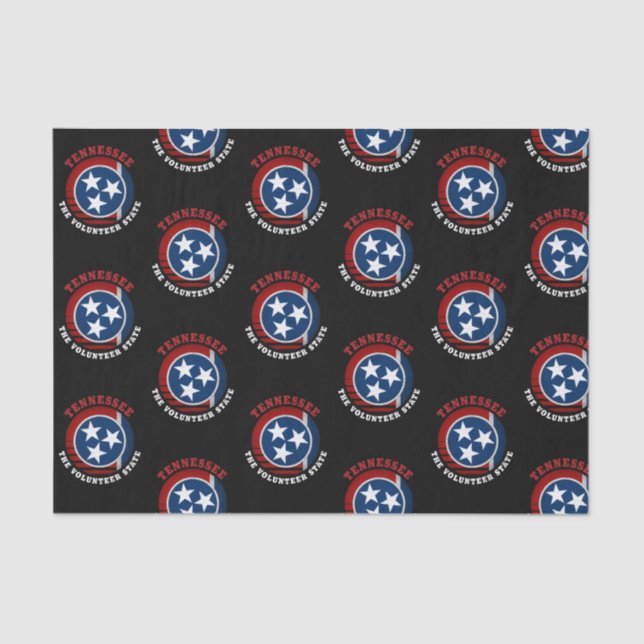 TENNESSEE VOLUNTEER STATE FLAG TISSUE PAPER (Front)