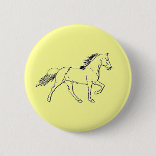 Tennessee Walking Horse 6 Cm Round Badge