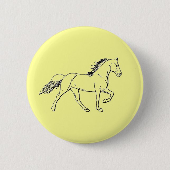 Tennessee Walking Horse 6 Cm Round Badge (Front)