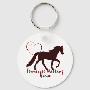 Tennessee Walking Horse Hearts Key Ring