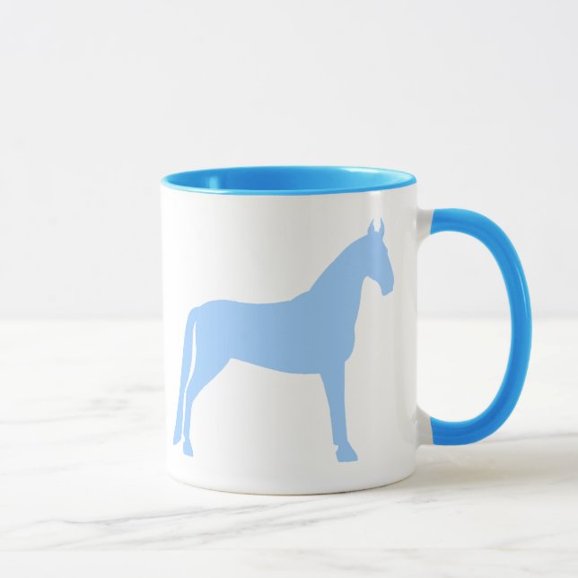Tennessee Walking Horse (light blue) Mug (Right)
