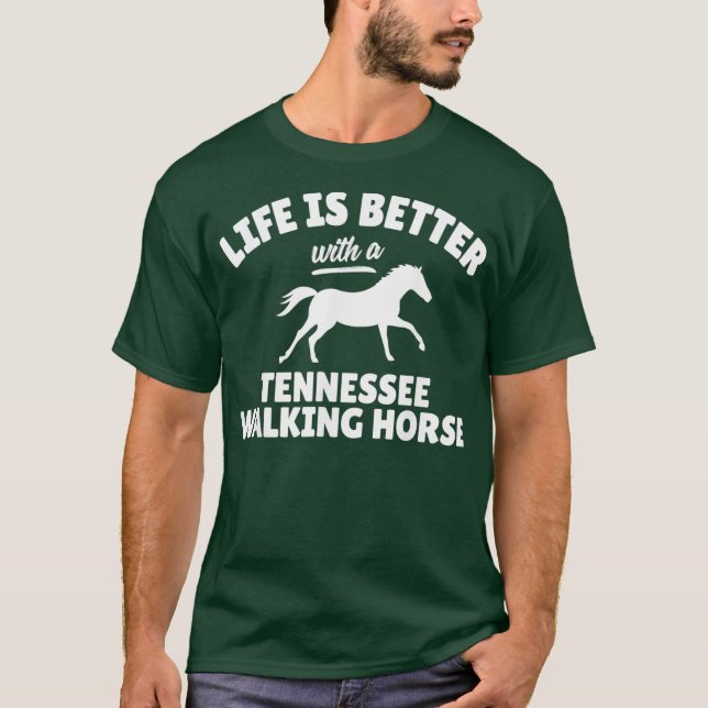 Tennessee Walking Horse Rider  Equestrian Riding T-Shirt (Front)