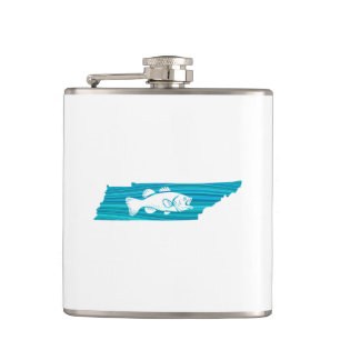Tennessee Wave Fishing Hip Flask