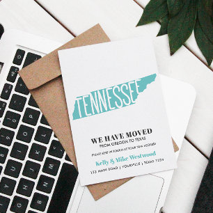 TENNESSEE We've moved New address New Home Postcard