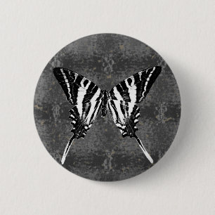 Tennessee Zebra Swallowtail Butterfly 6 Cm Round Badge