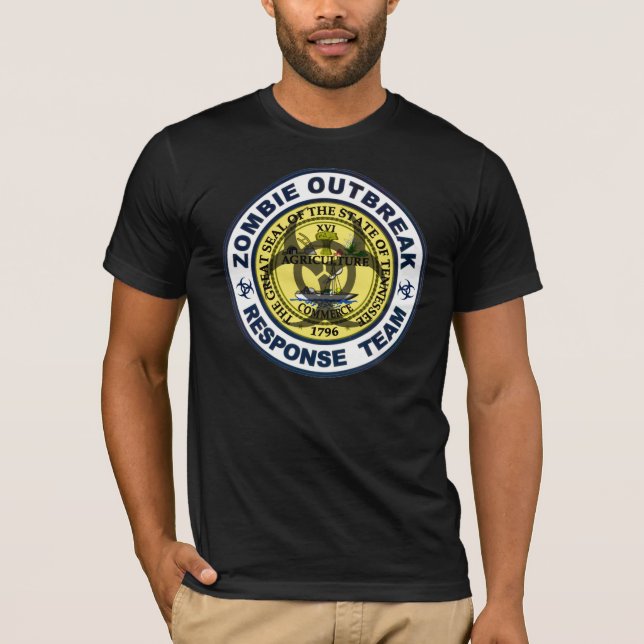 Tennessee Zombie Outbreak Response Team T-Shirt (Front)
