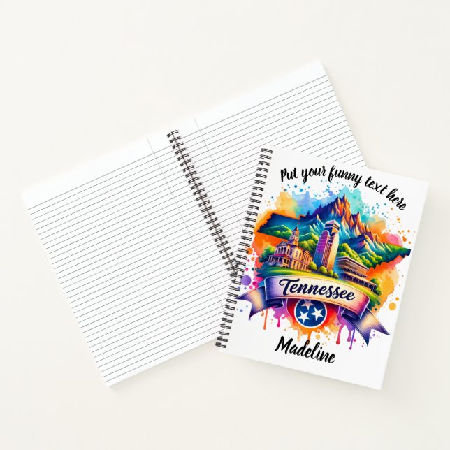 Tennessee's landmarks in art notebook (Inside)