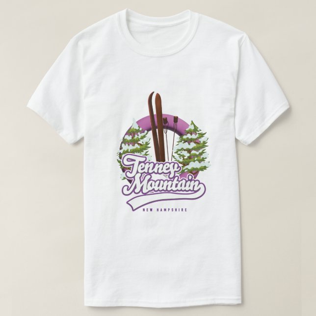 Tenney mountain new hampshire ski logo T-Shirt (Design Front)