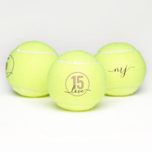 Tennis 15th Birthday Personalised Balls