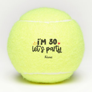 Tennis 30th Birthday Let Party for Player  Tennis Balls