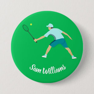 Tennis 7.5 Cm Round Badge