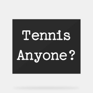 Tennis Acrylic Sign