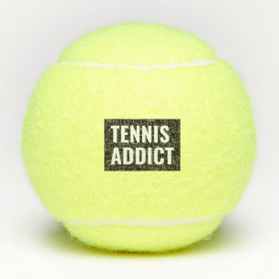 Tennis Addict Typography Funny Quote Sport Style Balls