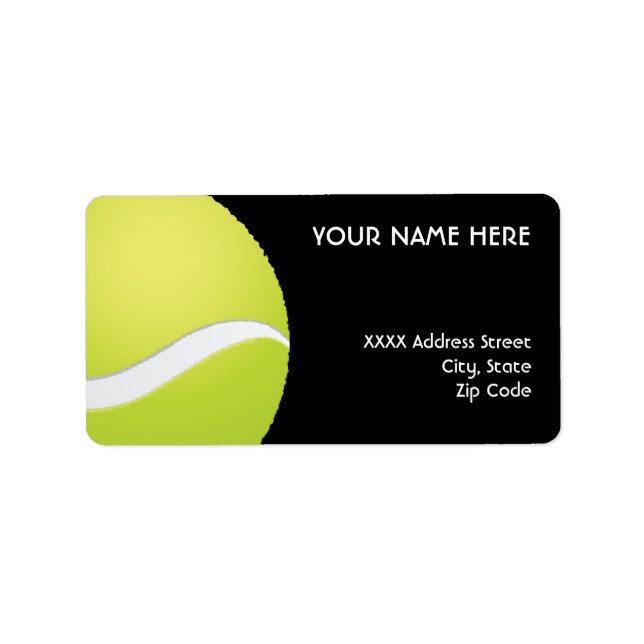 Tennis Address Labels (Front)