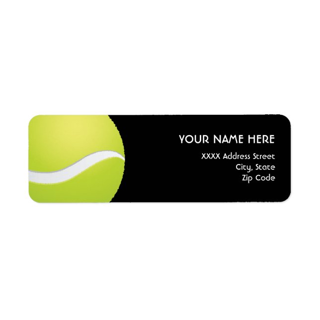 Tennis Address Labels (Front)