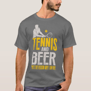 Tennis And Beer Funny T-Shirt
